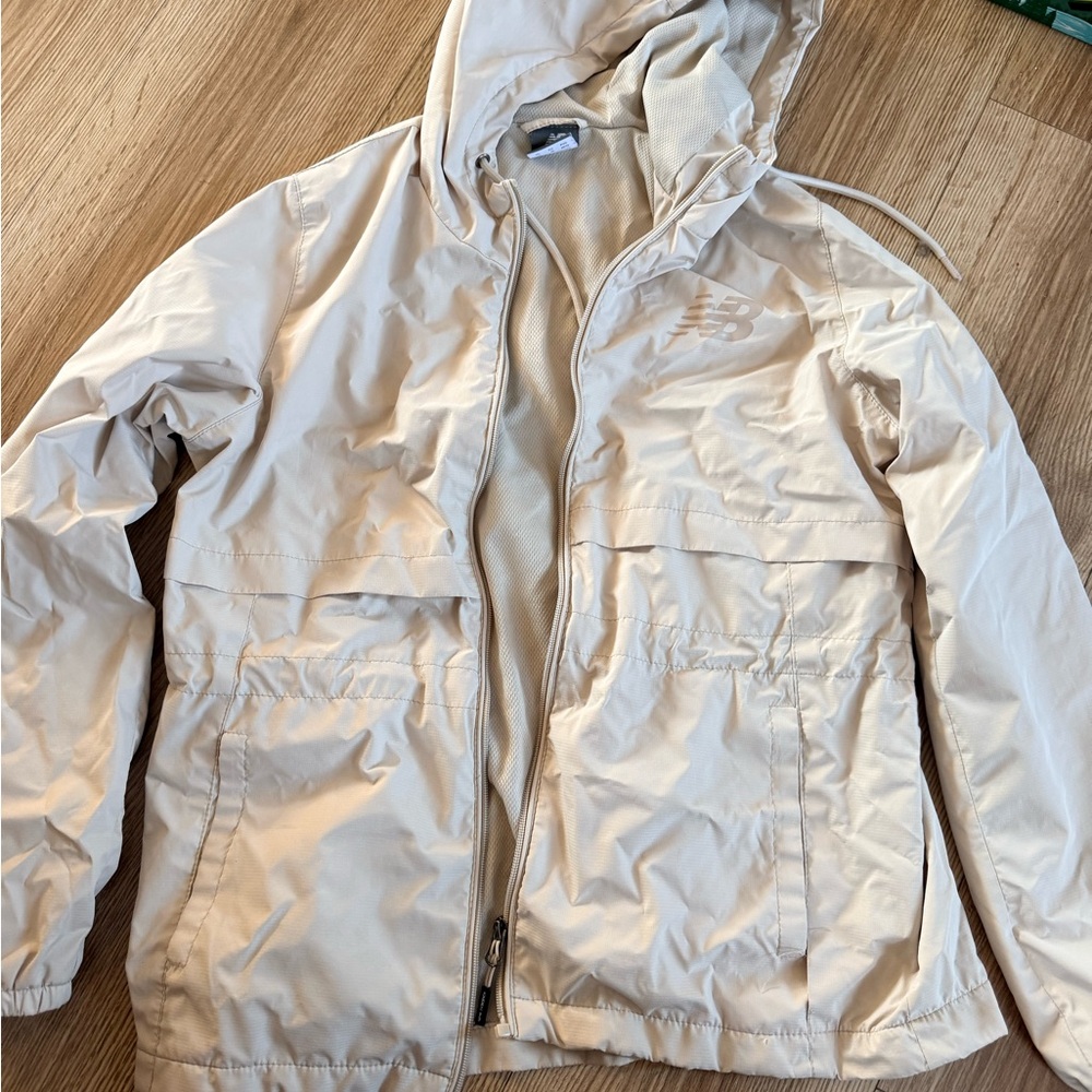 New Balance Light Tan Hooded Jacket